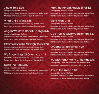 Serenata Strings Christmas CD, Back Cover #2